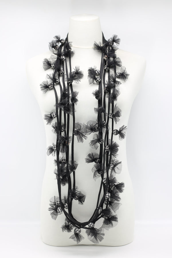 Biba fabric wrapped Necklace - Jianhui London