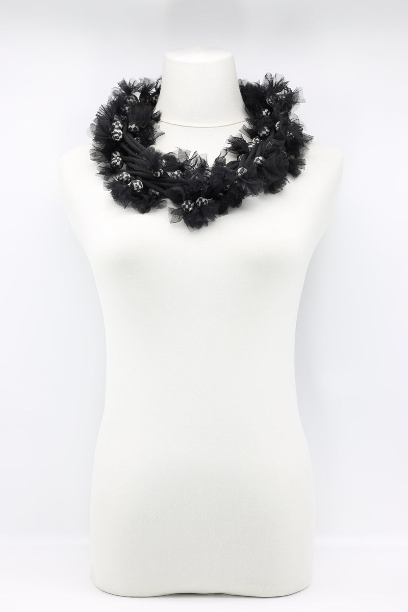 Biba fabric wrapped Necklace - Jianhui London