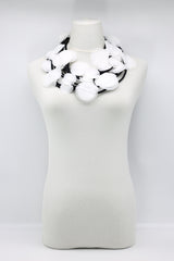Biba 5 Strand fabric flower Necklace - Jianhui London