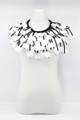 Biba fabric flower collar Necklace - Jianhui London