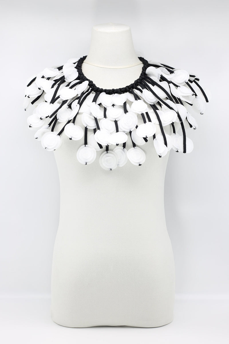 Biba fabric flower collar Necklace - Jianhui London