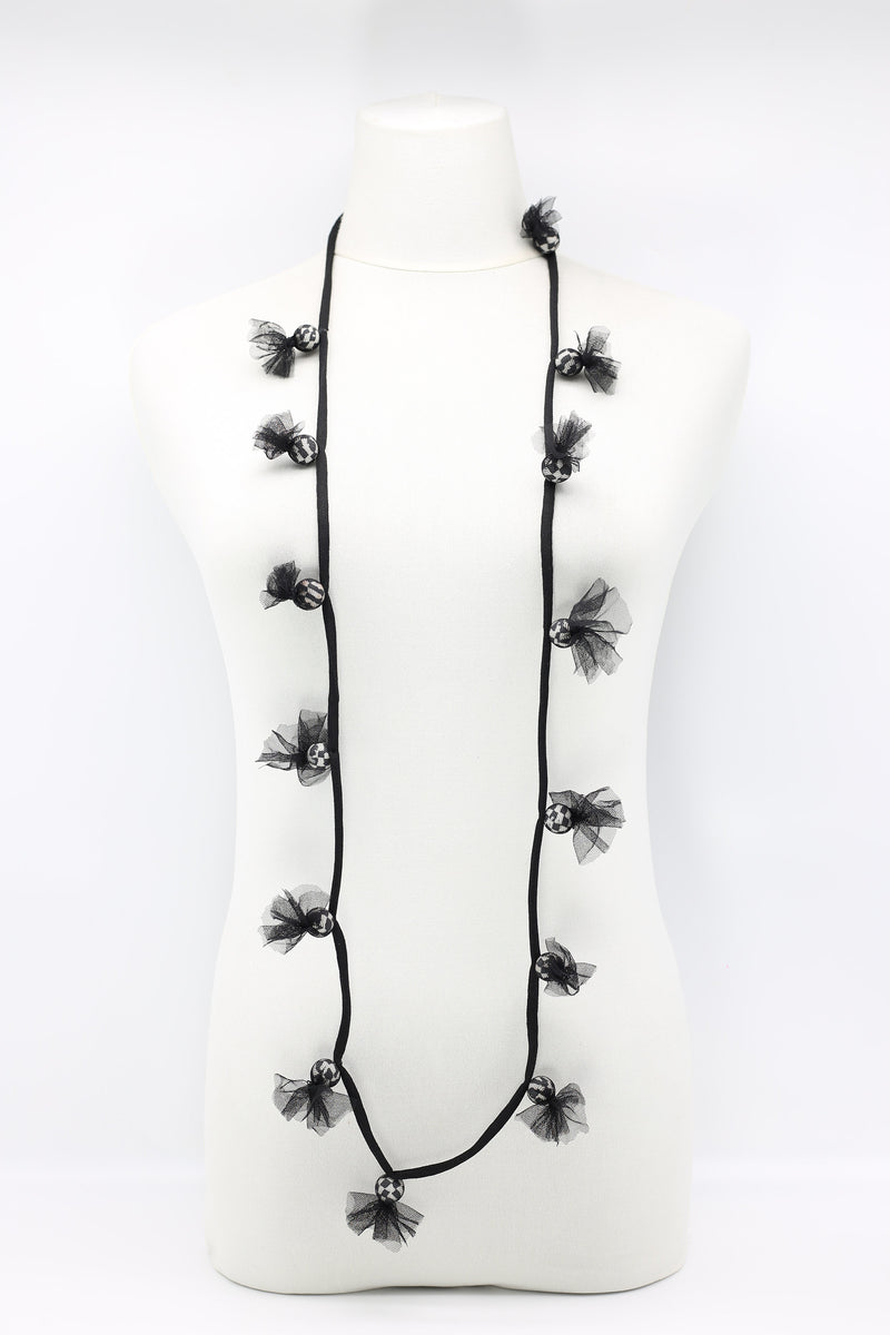 Biba fabric wrapped Necklace - Jianhui London