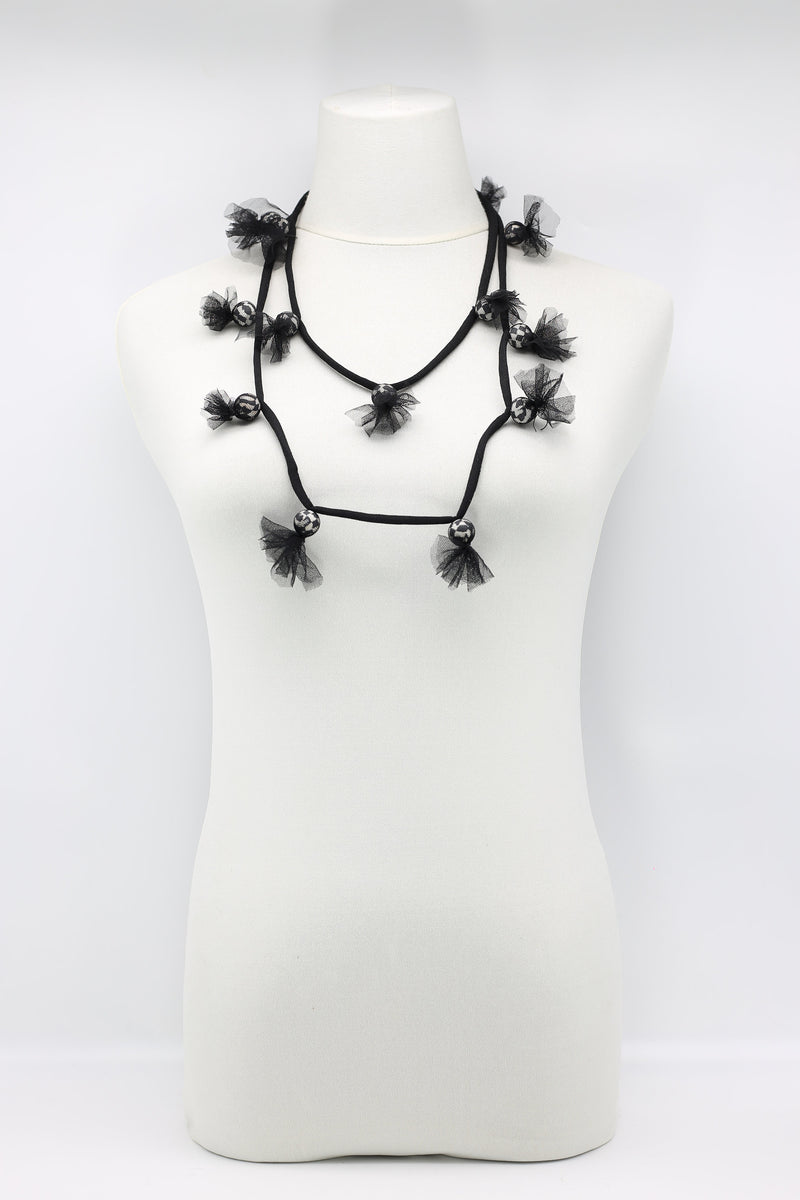 Biba fabric wrapped Necklace - Jianhui London