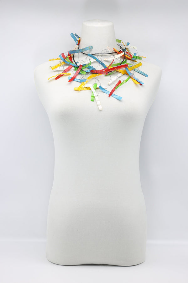 Upcycled plastic bottles - Aqua Willow Tree Necklaces - Hand-painted - Jianhui London