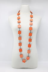 Recycled wood hand painted Necklace - Jianhui London