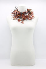 Upcycled plastic bottles - Aqua Willow Tree & Water lily Necklace - Duo- Hand-painted - Jianhui London