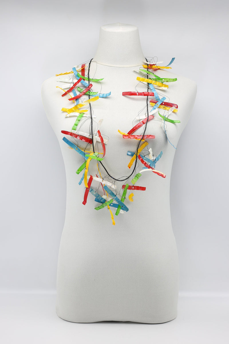 Upcycled plastic bottles - Aqua Willow Tree Necklaces - Hand-painted - Jianhui London