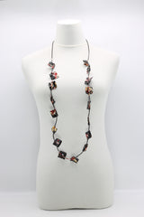 Aqua Plain Necklaces - Hand-gilded - Small - Jianhui London