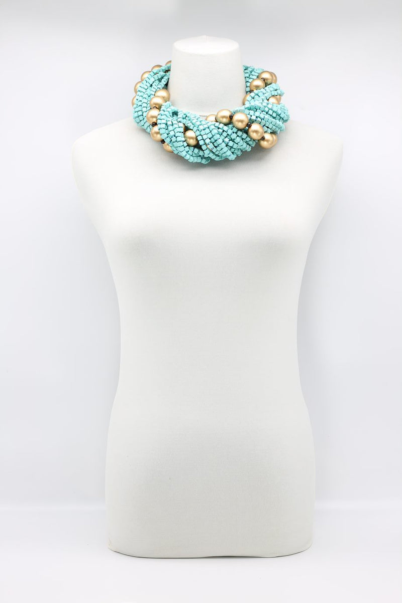 Next Pashmina & Round Beads Necklaces Set - Jianhui London