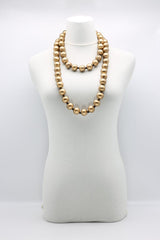 Next Pashmina - Mosaic & Round Beads Necklace Set - Jianhui London