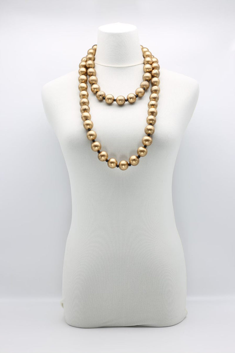Next Pashmina - Mosaic & Round Beads Necklace Set - Jianhui London