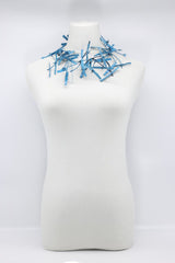 Aqua Willow Tree Necklaces - Hand-painted - Short - Jianhui London