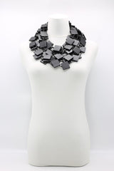 5 Strand 3x3 Squares Necklace - Jianhui London