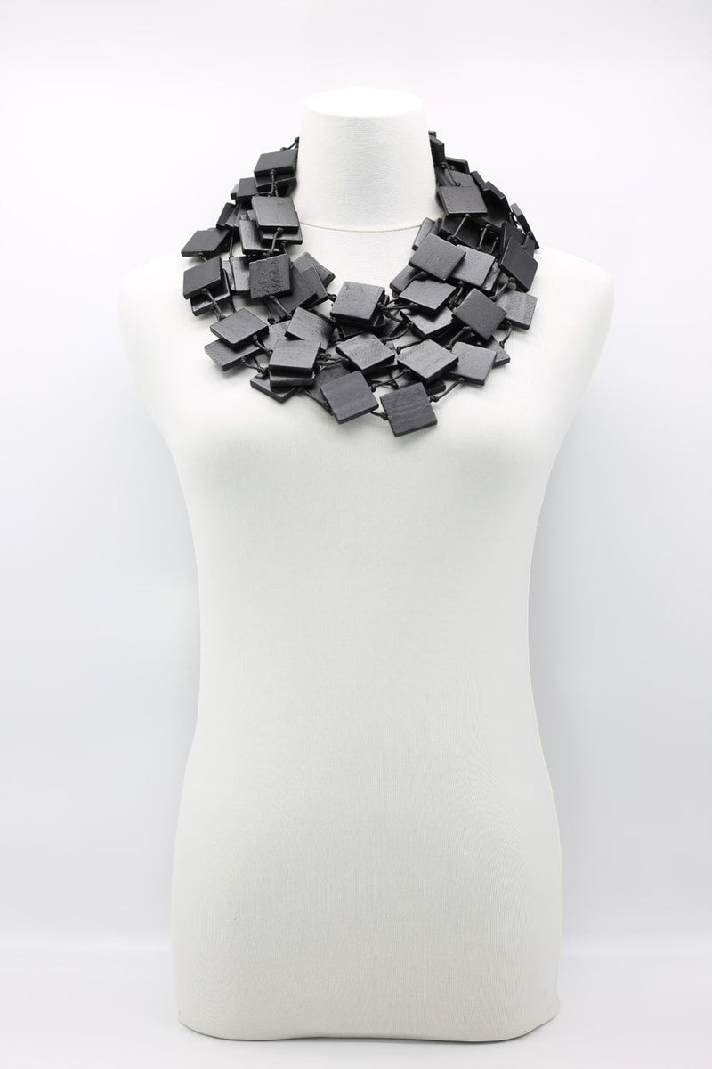 5 Strand 3x3 Squares Necklace - Jianhui London