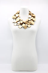 5 Strand 3x3 Squares Necklace - Jianhui London
