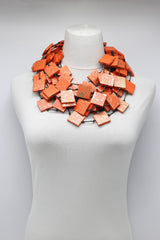 5 Strand 3x3 Squares Necklace - Hand painted - Jianhui London