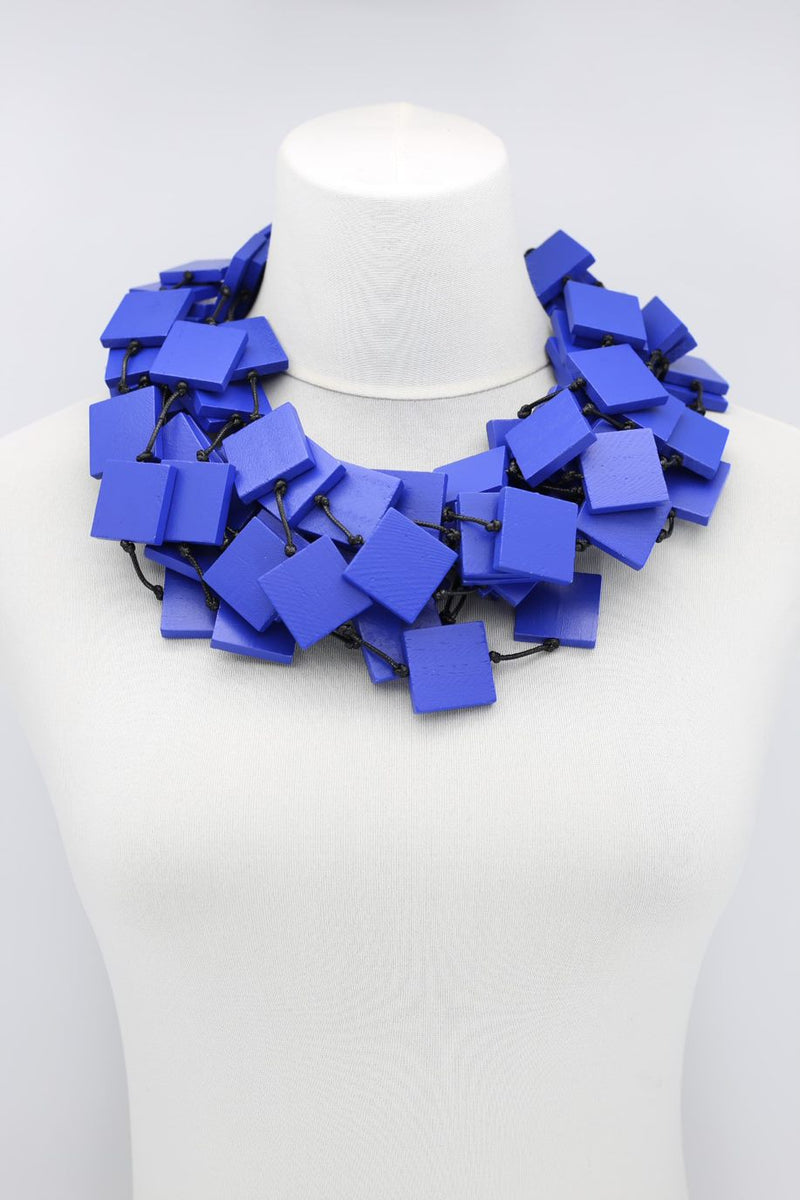 5 Strand 3x3 Squares Necklace - Jianhui London