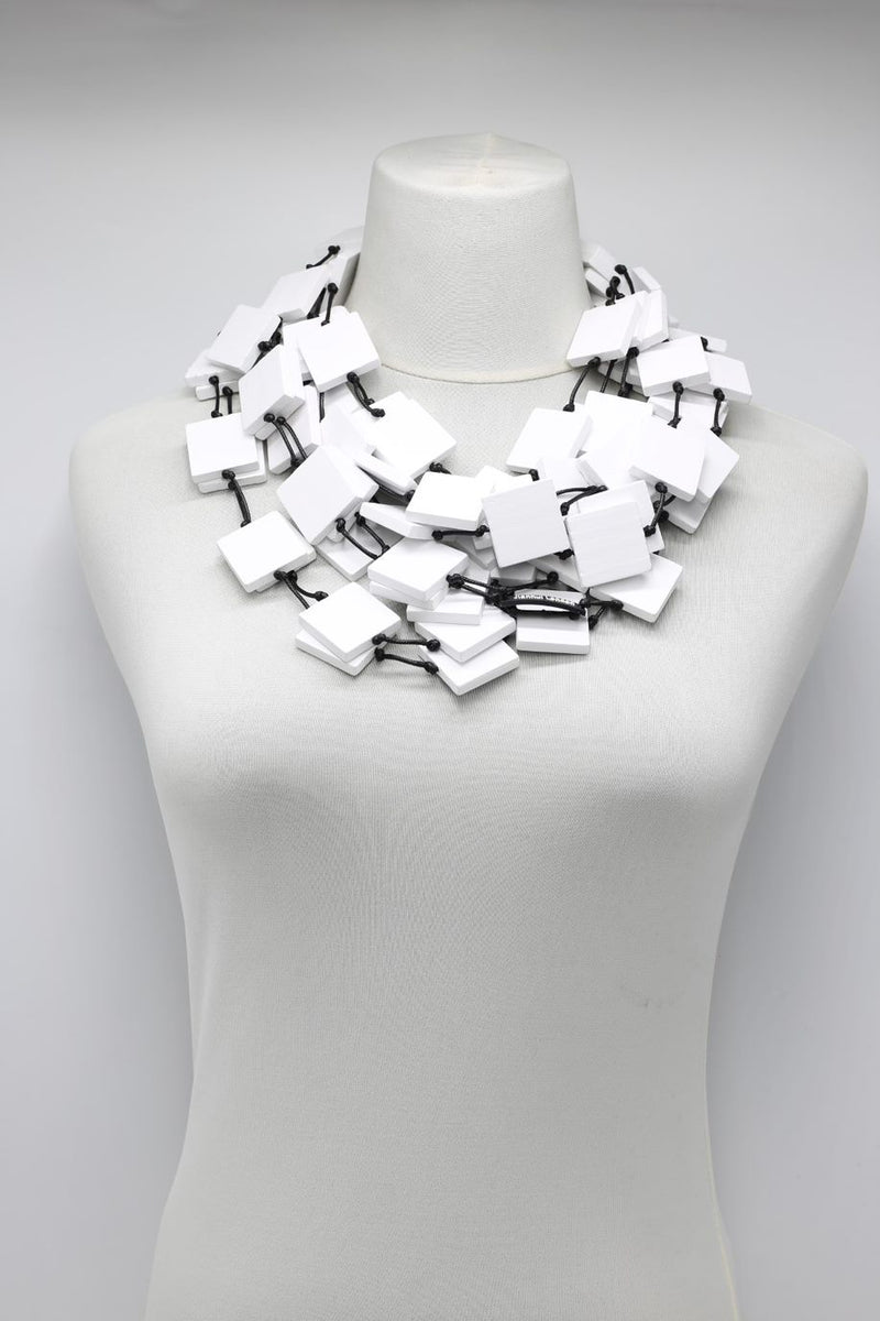 5 Strand 3x3 Squares Necklace - Jianhui London