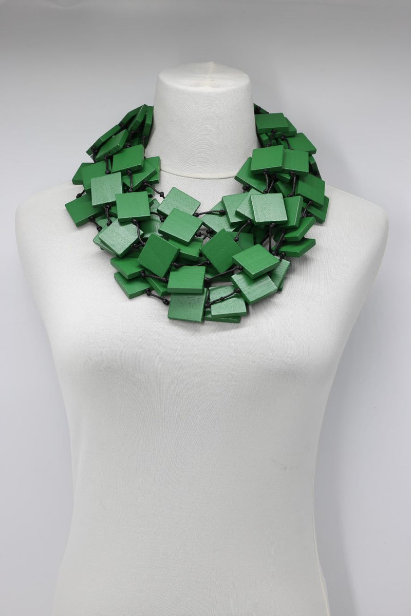 5 Strand 3x3 Squares Necklace - Jianhui London