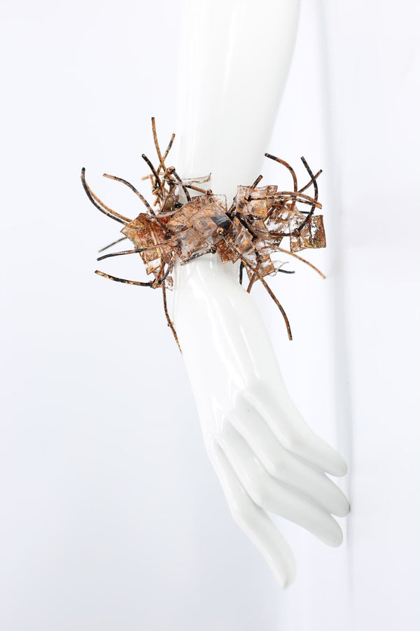 Aqua Square Bracelets - Hand-gilded - Jianhui London