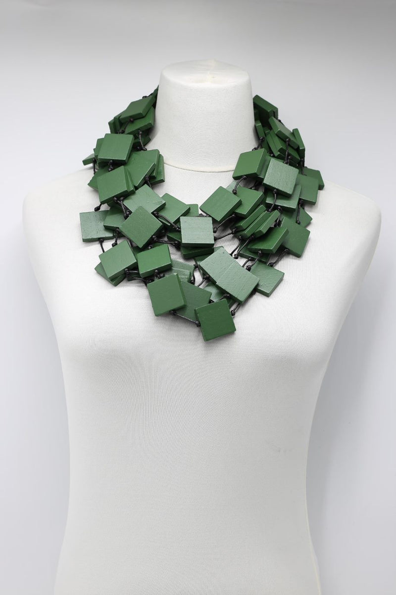 5 Strand 3x3 Squares Necklace - Jianhui London